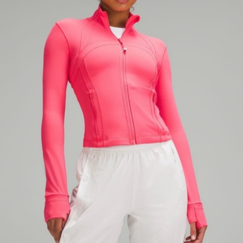 Lululemon Cropped Define Jacket in Glaze Pink